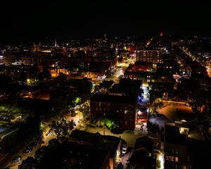 Obraz premium Night Photo in Burlington VT
