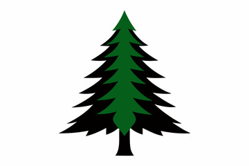 Stylish Creative Christmas silhouette vector style with a white background