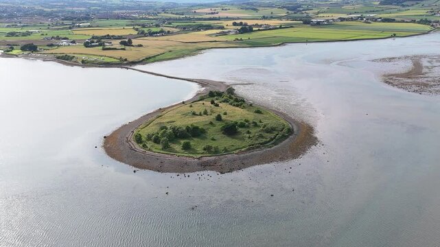 manoir sur le lac de Strangford en Irlande du Nord pr&egrave;s de Belfast