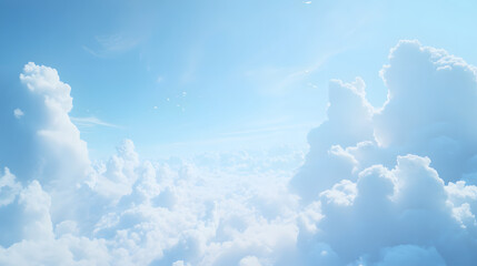 青い空に浮かぶ白い雲

