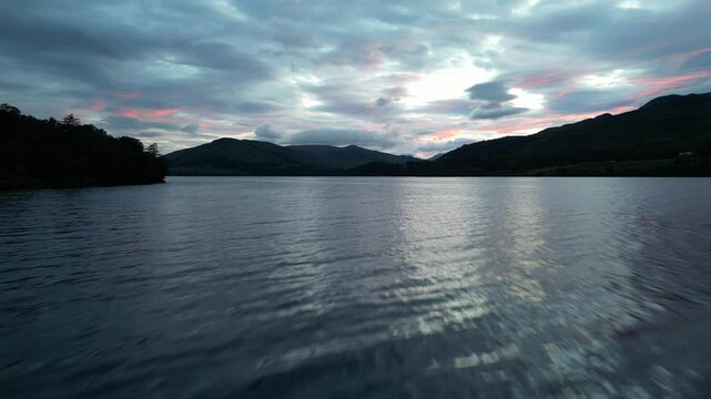 sunset over loch tay