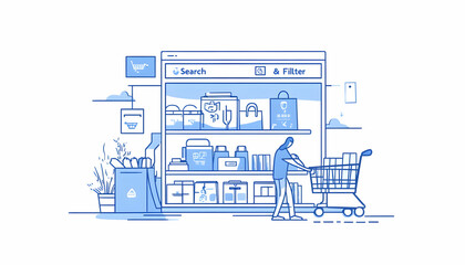 Fototapeta premium simple illustration showing for 