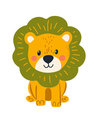 Friendly Cartoon Lion for Kids Books