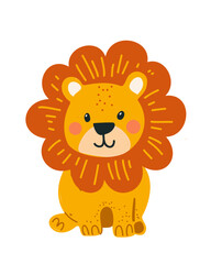 Cute Cartoon Lion for Kids Design