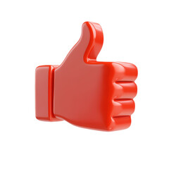 Fototapeta premium 3D Thumbs Down Icon for Feedback Representation Transparent Background