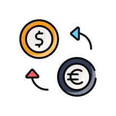 Exchange Rate vector icon