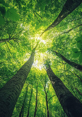 Fototapeta premium Tree background, tree low shot angle 
