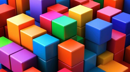 Colorful Blocks in Dynamic Arrangement