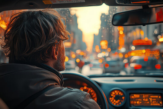 A driver facing deactivation from a rideshare platform without cause, sparking debates about worker rights and platform accountability. Concept of accountability.