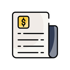 Financial News vector icon