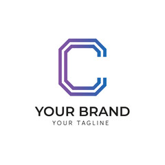 Letter C modern and creative logo design. Generated With Ai