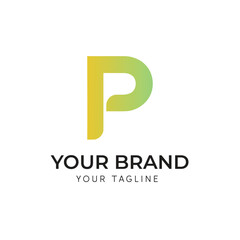 Letter P modern and creative logo design. Generated With Ai
