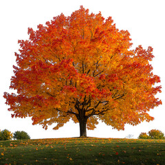 Vibrant Sugar Maple Tree in Autumn