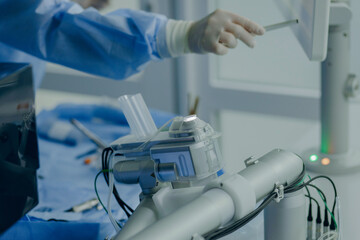 Eye surgery in a modern clinic. Vision correction	
