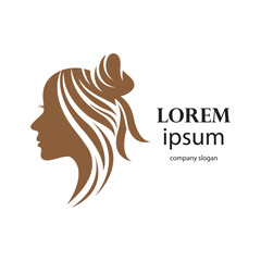 women's beauty and hair care logo design