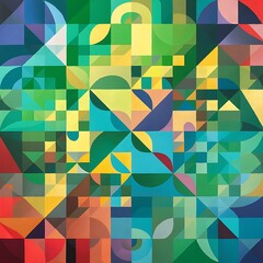 Abstract geometrical background