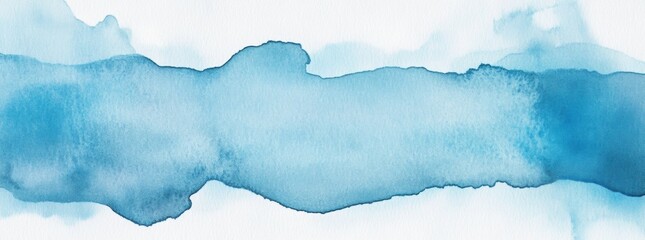Obraz premium Abstract light blue watercolor background with copy space, minimalist design