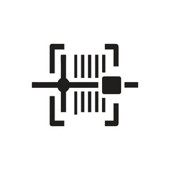 Barcode Scanner Icon on white background