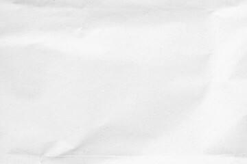 White recycled craft paper texture as background. Grey paper texture, Old vintage page or grunge vignette of old newspaper. Pattern rough art creased grunge letter. Hardboard with copy space for text.