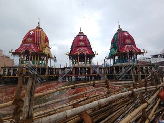Lord jagannath rath yatra festival celebration background