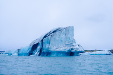 ヨークルスアゥルロゥンの氷河湖