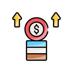 Profit Margin vector icon