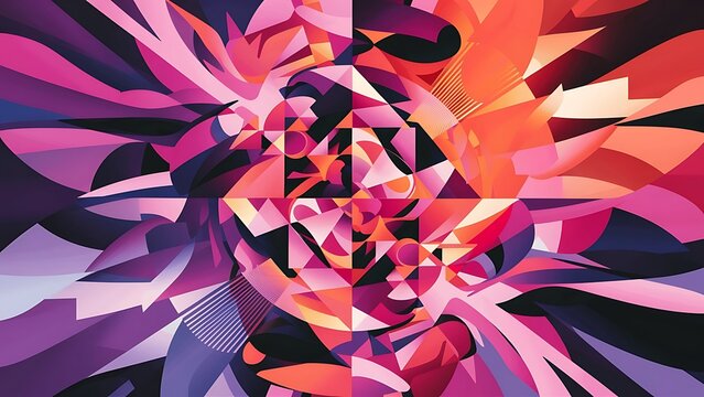 Abstract geometrical background