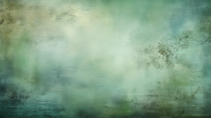 Obraz premium Green painting background. Closeup of abstract rough green art painting texture