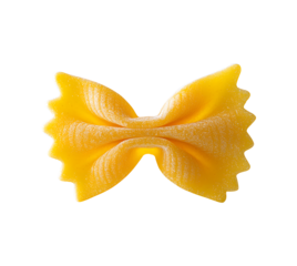 A single farfalle pasta bowtie