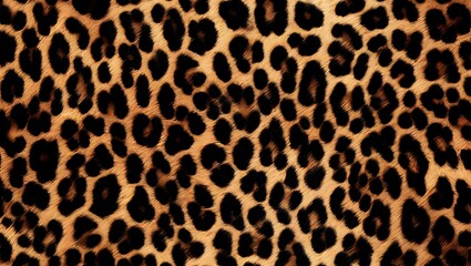 leopard print cat spots dark brown background modern design