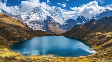 Stunning Mountain Landscape with Tranquil Lake View