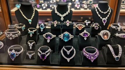 Elegant Display of Exquisite Jewelry Collection