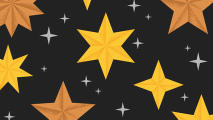 Geometric Harmony with Celestial Stars Pattern