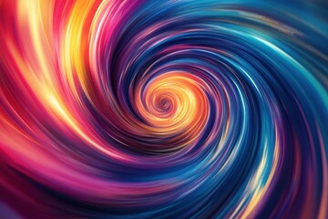Obraz premium Abstract Swirling Pattern of Vibrant Colors