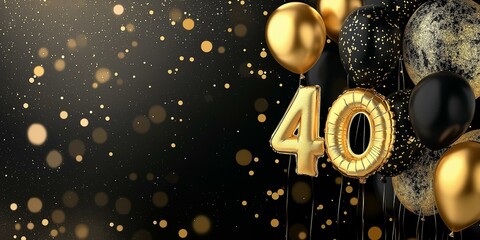 Elegant 40th Birthday Celebration Theme