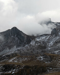 Clouds in the mountains