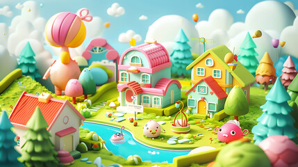 3d child toys wallpaper
