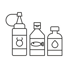 condiment icon vector on white background