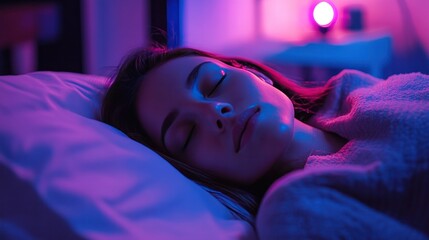 ASMR sounds used for deep relaxation, helping to calm the mind and body before sleep