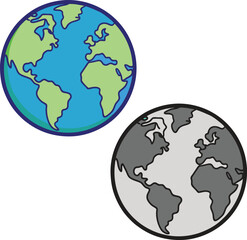 earth globe icon 
