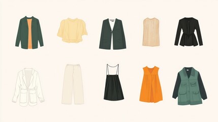 A minimalist wardrobe composed of sustainable, timeless pieces that promote ethical fashion choices