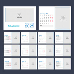 Plan your year with the clean and classic 2025 calendar.**