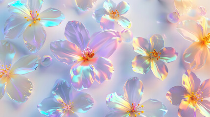 colorful flower on white background