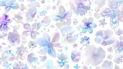 colorful flower on white background