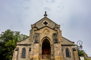 église du village touristique de Hérisson dans l'Allier