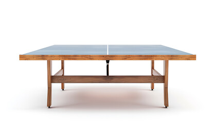 ping pong table isolated on white