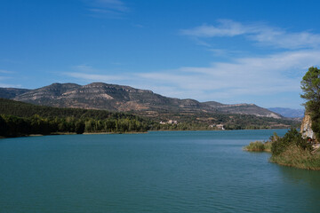 lake and mountains
