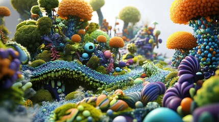 Colorful 3D Eco-Friendly Landscape Representation