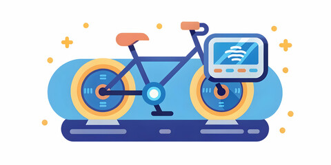 Futuristic Bike Pedal with Sensors Tracking Cycling Distance and Calories in Real Time - Macro Photography for Smart Cycling Gear and Fitness Tech Ads