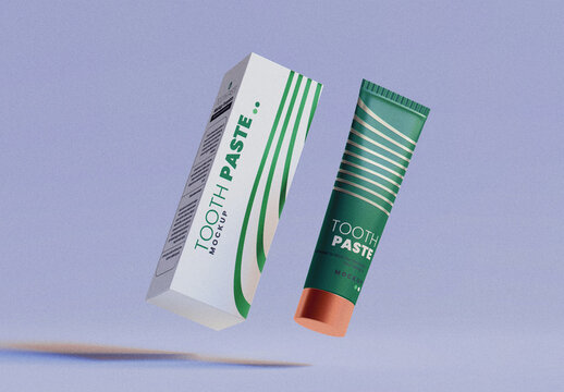 Tooth Paste Packaging Mockup